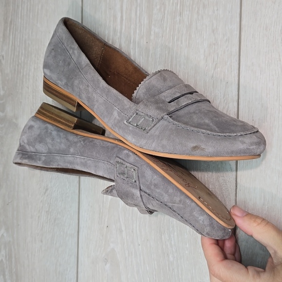 Sam Edelman Women Etiene Gray Suede Slip On Loafers Comfty Sz 7.5M - Picture 8 of 11